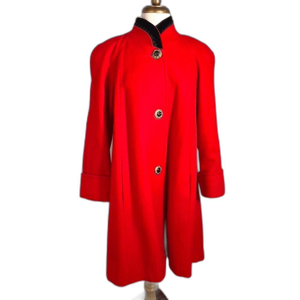 Jofeld Coat Size S Vintage 90's Elegant Party Girl Statement Piece Overcoat